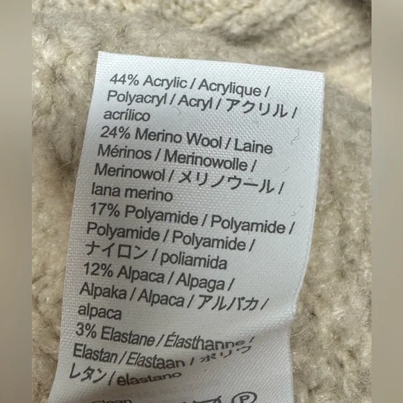 J. Crew Cable-knit stretch wool cardigan - Picture 5 of 5